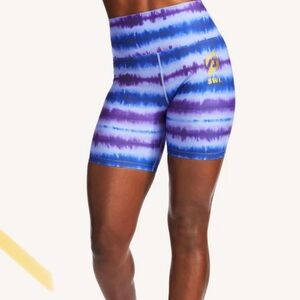 Peloton Sunday With Love spandex shorts